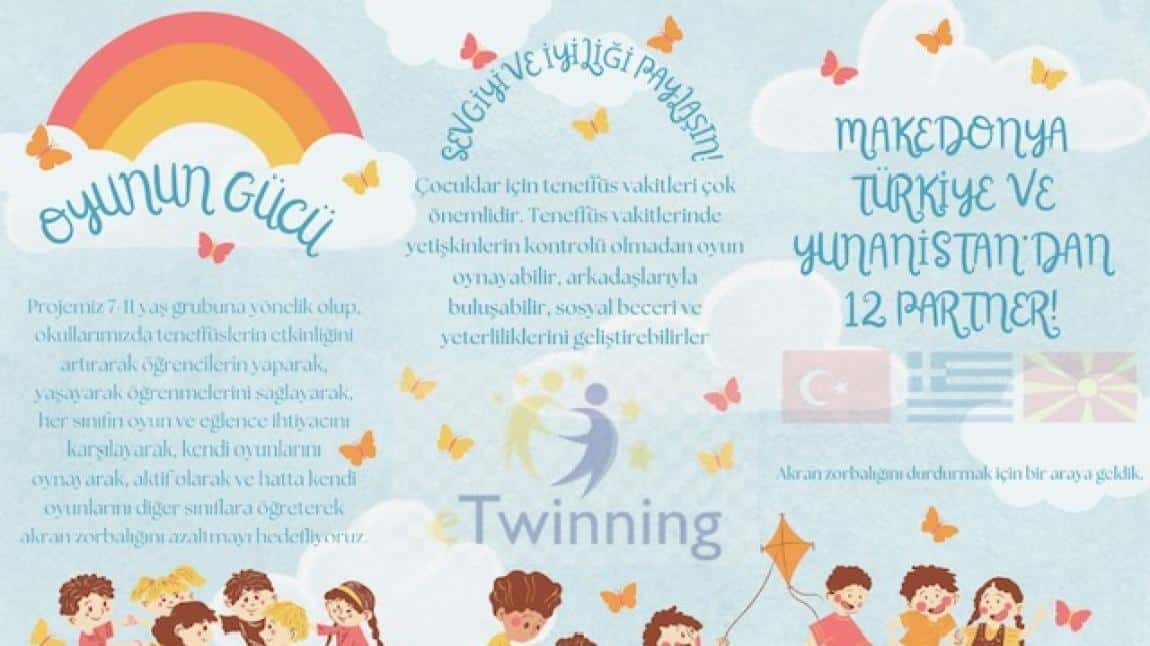 THE POWER OF GAME //Oyunun Gücü  E-twinning Projesi Başladı